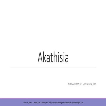 Akathisia 