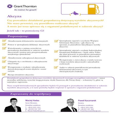 Akcyza | Prowadzenie działalności