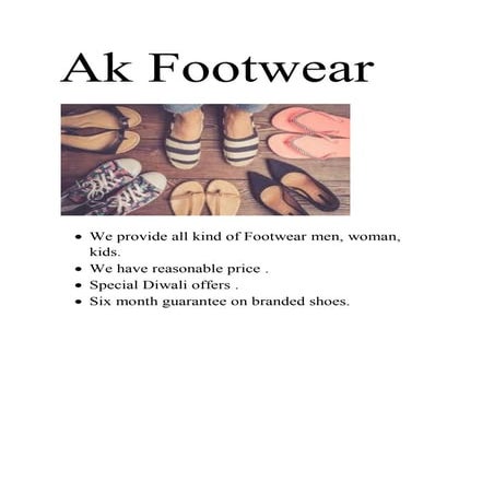 Footwear Ppt Pptx