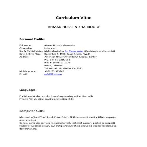 Akharrouby cv updated new