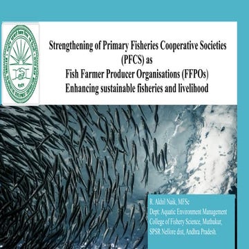FFPO-fish farmers producer organization | PPTX
