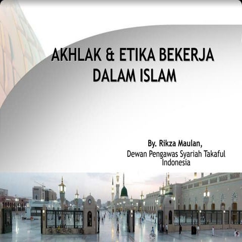 Akhlak etika bekerja