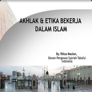 Akhlak etika bekerja