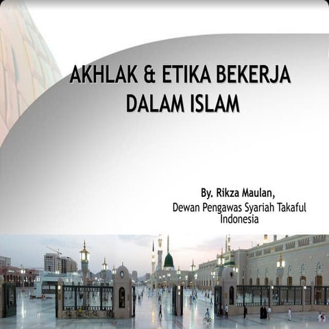Akhlak etika bekerja