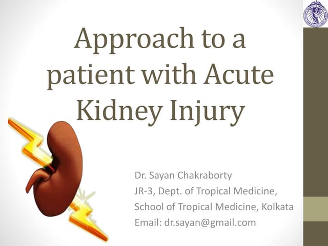 ACUTE KIDNEY INJURY AND MANAGEMENT | PPTX
