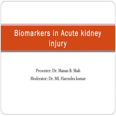 Biomarker for Acute kidney injury