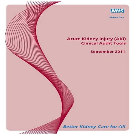 Acute Kidney Injury (AKI) Clinical Audit Tools 2011