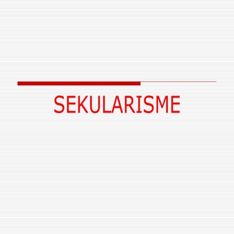 Sekularisme Ppt