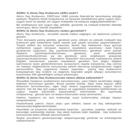 Akılcı İlaç Kullanımı (AİK) nedir?