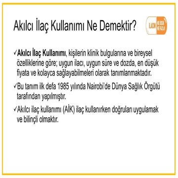 Akılcı İlaç Kullanımı Ne Demektir?