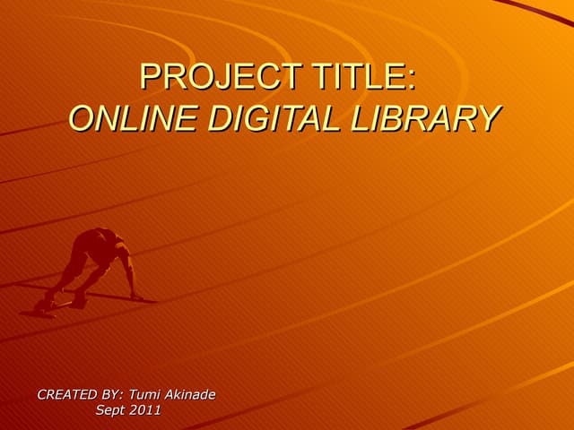 Design of a simple e-library