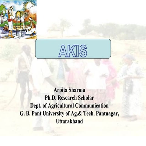 AGRICULTURE KNOWLEDGE INFORMATION SYSTEM