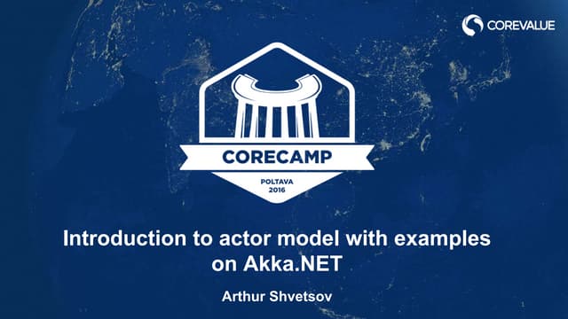 Introduction to actor model with examples on Akka.NET