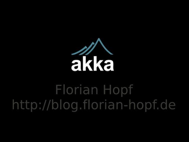 Akka Presentation Schule@synyx