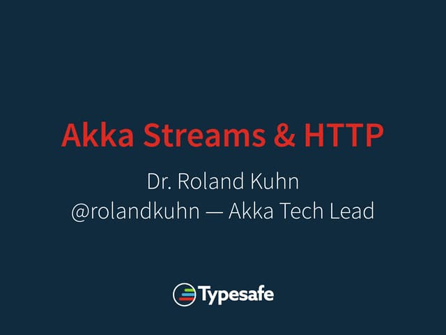 Akka Streams and HTTP