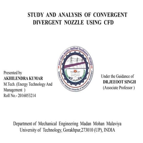 Design and Analysis of a Bell Type Rocket Nozzle | PDF