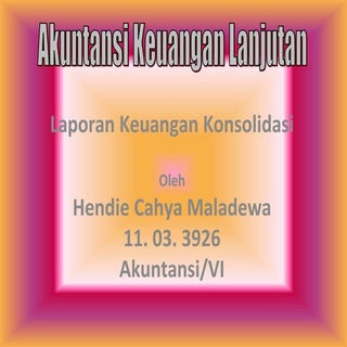 Akuntansi Keuangan Lanjutan II "Lap...