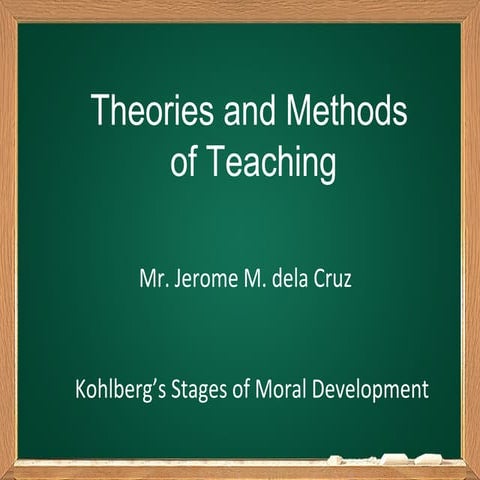 A kohlberg'stages of moarl development