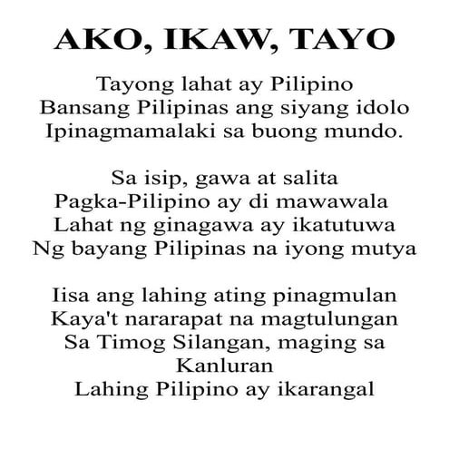 Ako ikaw tayo