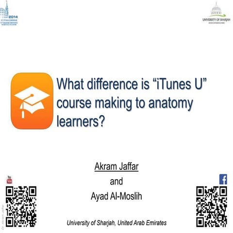 What difference is iTunes U course making to anatomy learners?