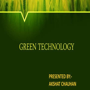 Green Technology