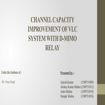 VLC communication project on electronics and communication