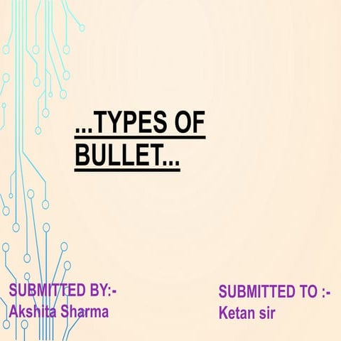 Types of Bullet