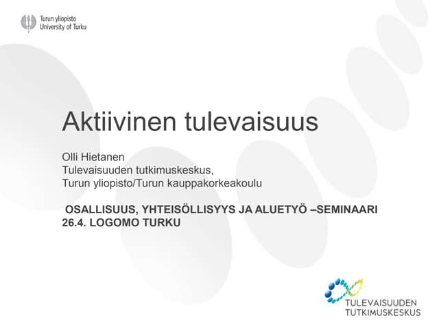 Aktiivinen tulevaisuus