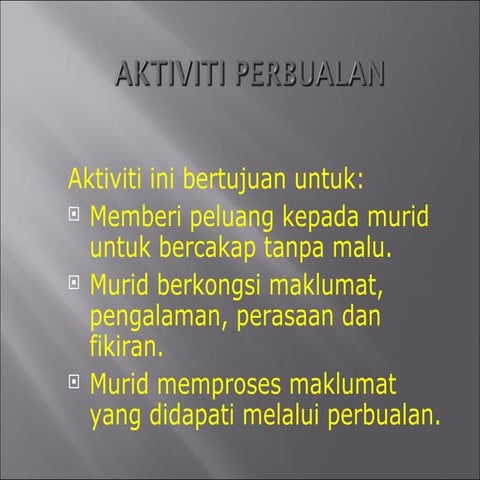 Aktiviti perbualan