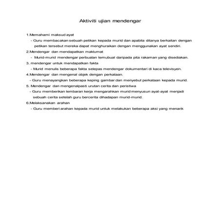 Aktiviti ujian mendengar