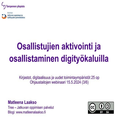 Aktivointi ja osallistaminen digityökaluilla 15.5.24