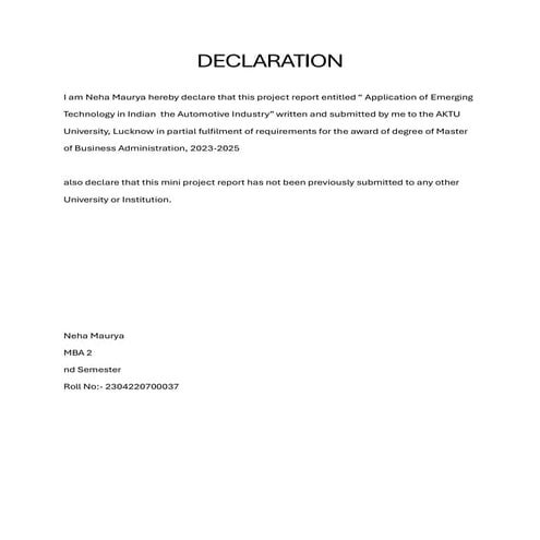 aktu.pdf applications of emerging technology in the Indian