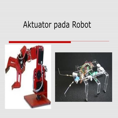Aktuator pada robot