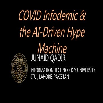 COVID Infodemic & the AI-Driven Hype Machine
