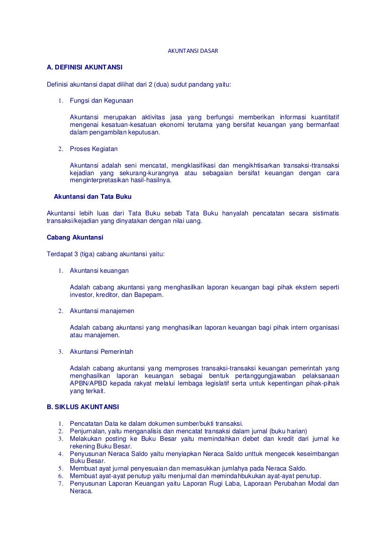 Akuntansi Dasar Word Dokumen