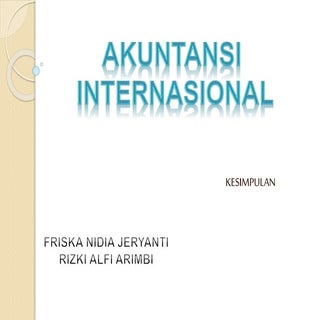 Akuntansi internasional rangkuman