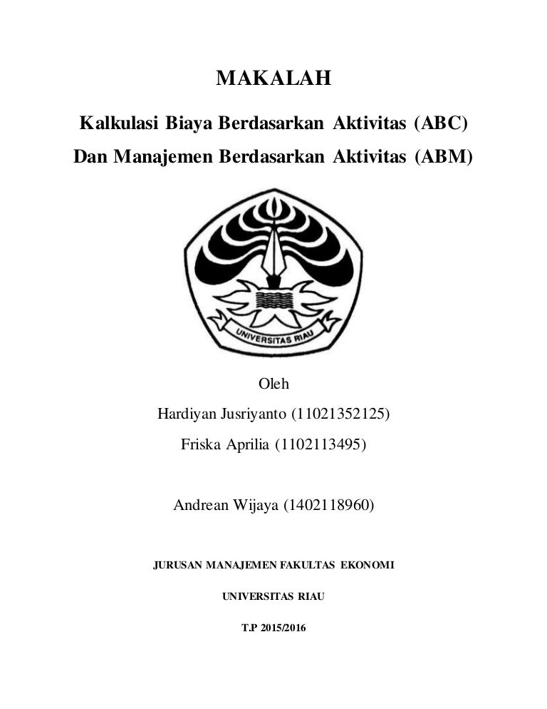 Akutansi Manajemen Abc Amp Abm