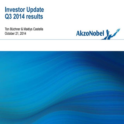 AkzoNobel Investor Update Q3 2014 results