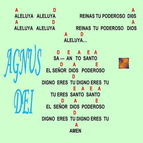 Al Que Esta Sentado En El Trono Y Al Cordero Sea La Gloria, La Honra Y Toda L...