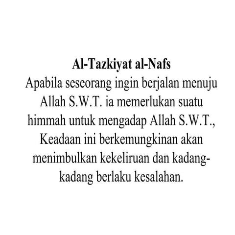 Al tazkiyat al-nafs