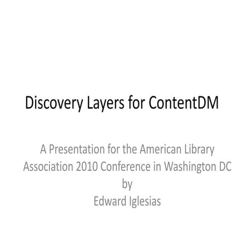 Discovery Layers