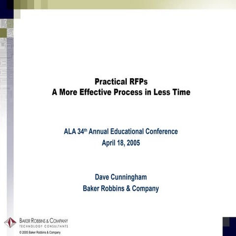 Ala 2005 rfp best practices by dave cunningham   apr 2005