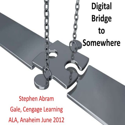 Ala2012 bridge to somewhere