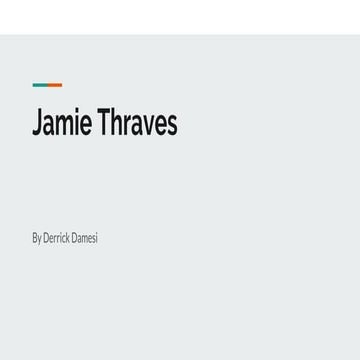 Jamie thraves