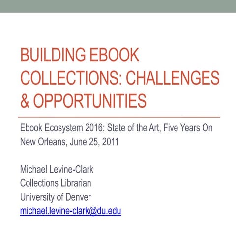 Levine-Clark ebooks 