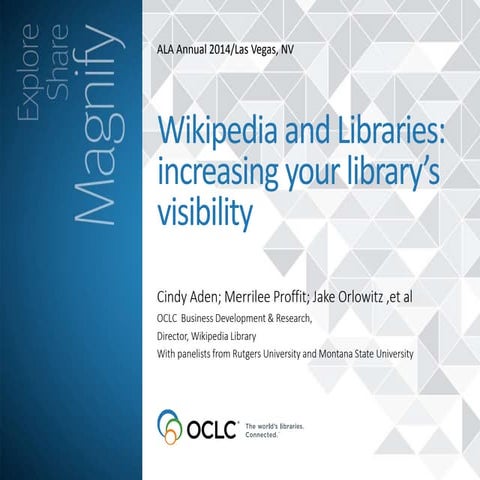Wikipedia and Libraries: Increasing your Library’s Visibilityi