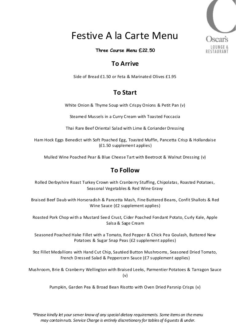 A la carte menu A delicious food Must try!