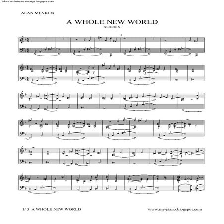 Aladdin   a whole new world - alan menken