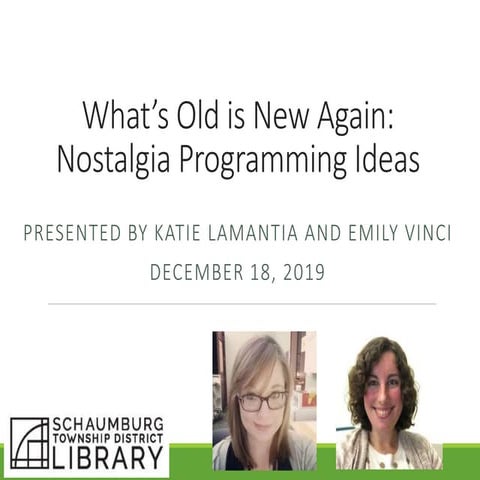 Nostalgia and Retro Programming for All Ages (December 2019) | PPTX ...