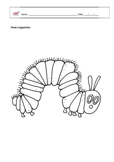 A lagartinha comilona   desenhos pa...